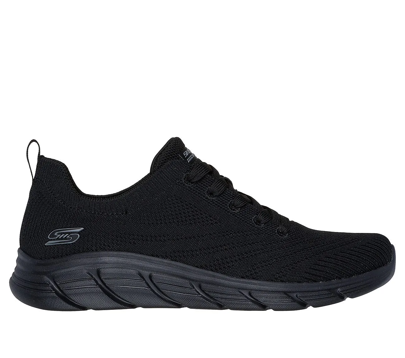 BOBS SPORT B FLEX LO - GRACEFUL STRIDE - BLACK BLACK Comfy Shoes