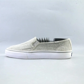 White Leather Slip Ons KEDS DOUBLE DECKER