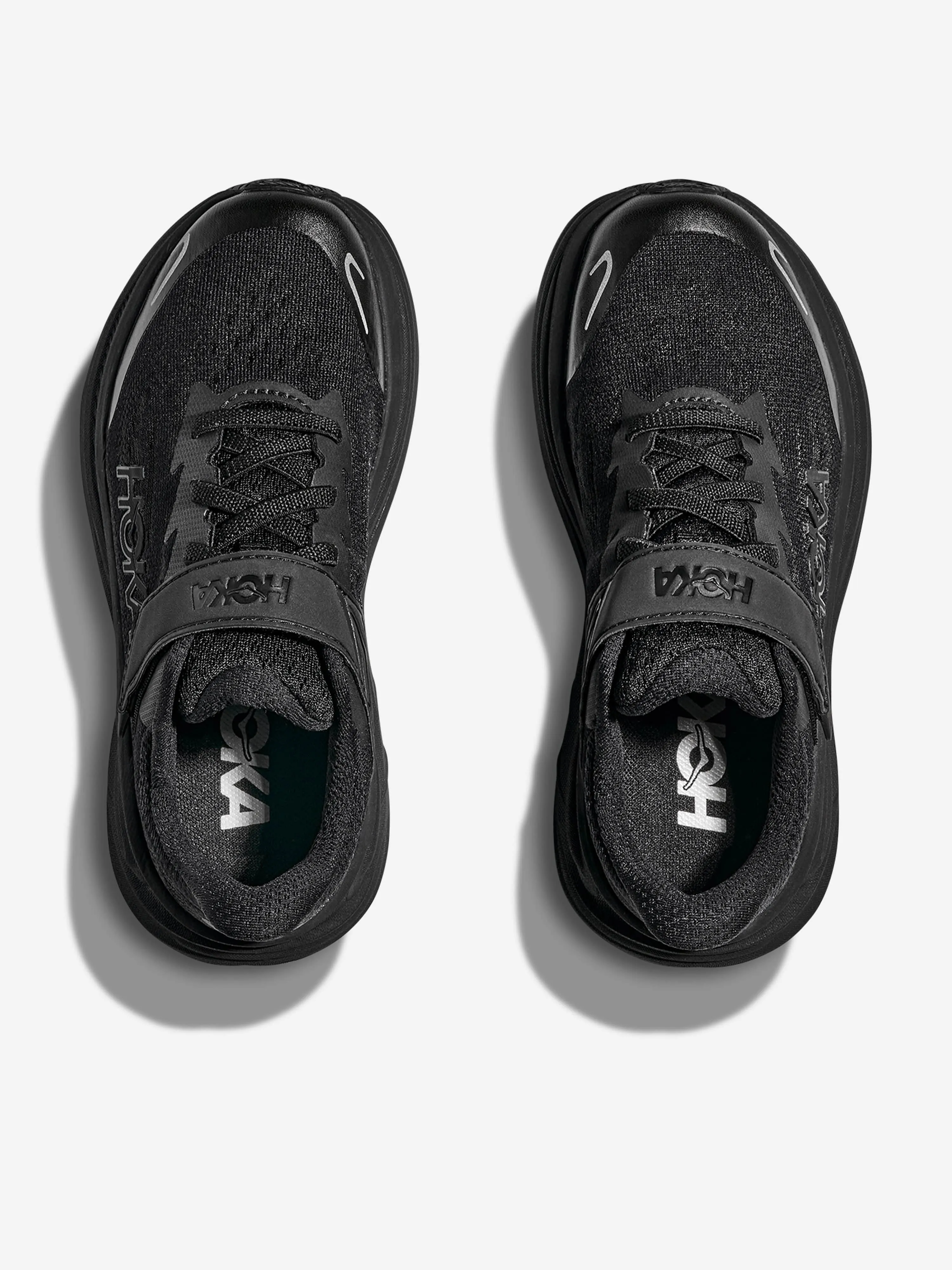 Kids Clifton 10 Trainers in Black Newest Running Shoes