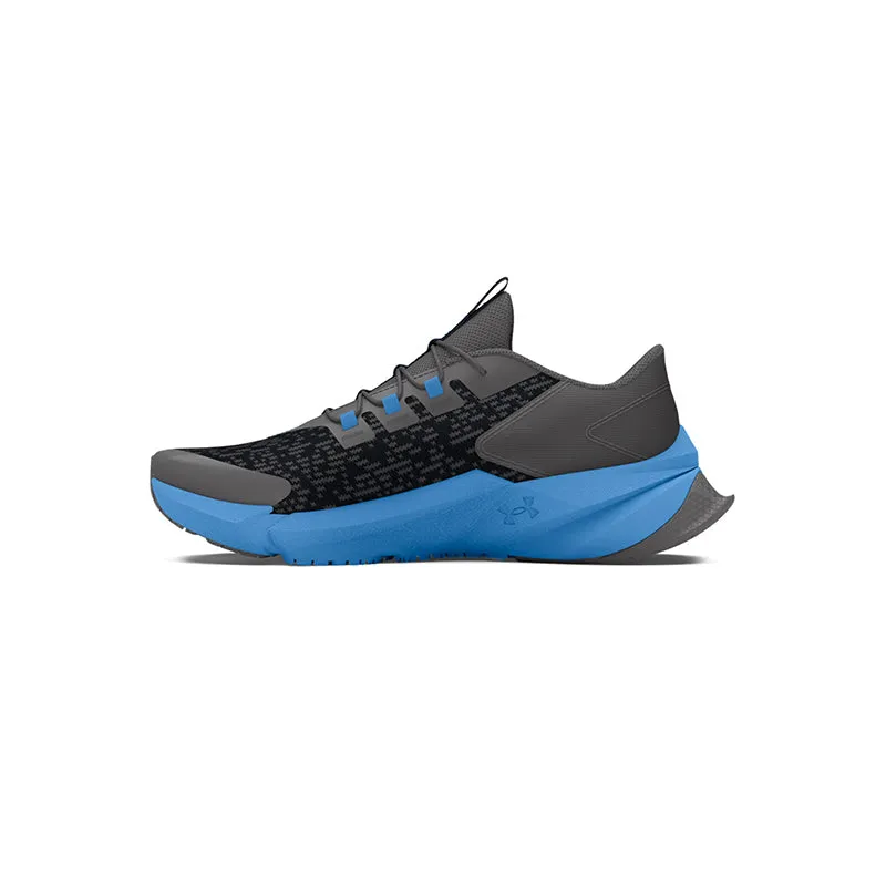 Kid's Grade School Scramjet 5 Black/Castlerock/Blue Running Shoes Zoom