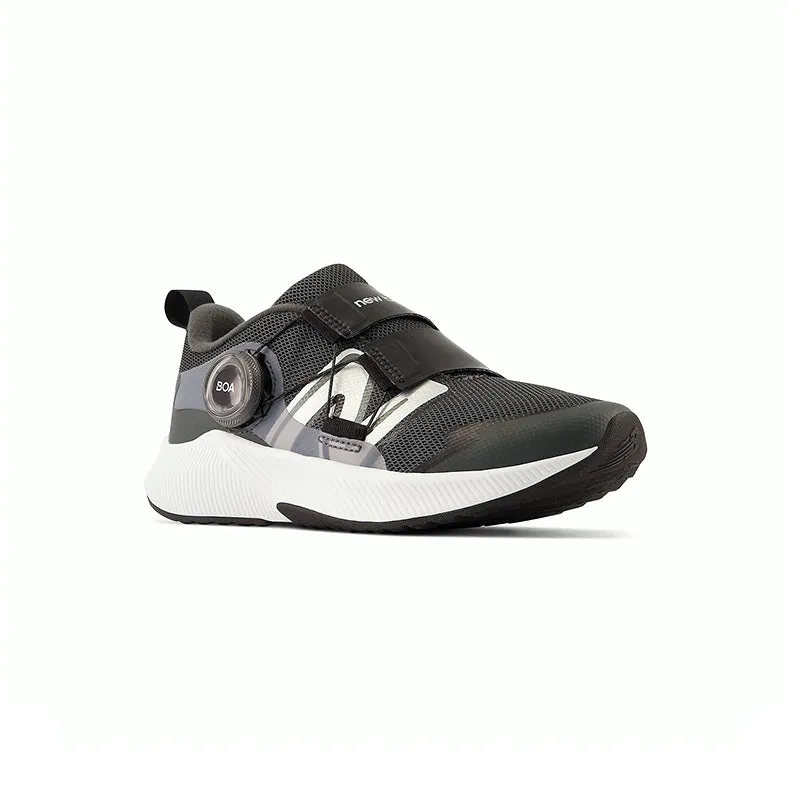 On Running Cloud 6 Shoes Kid's Preschool DynaSoft Reveal V4 BOA Blacktop/Black/Silver