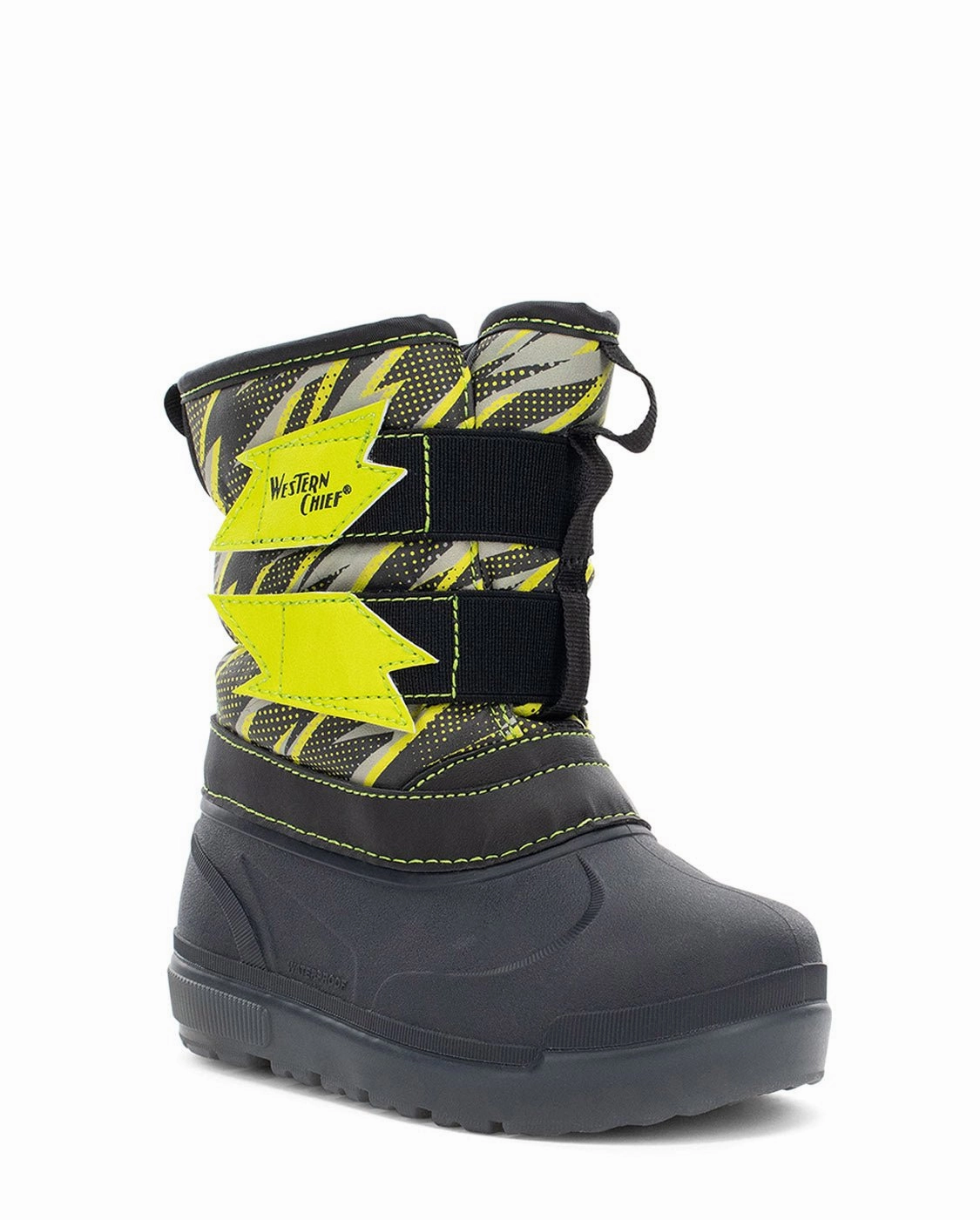 Bike Boots Kids Denali Lighted Faux Fur Cold Weather Boot - Charcoal