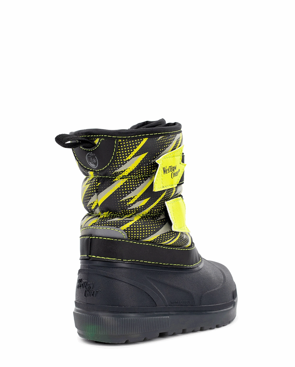 Indy Boots Kids Denali Lighted Faux Fur Cold Weather Boot - Charcoal