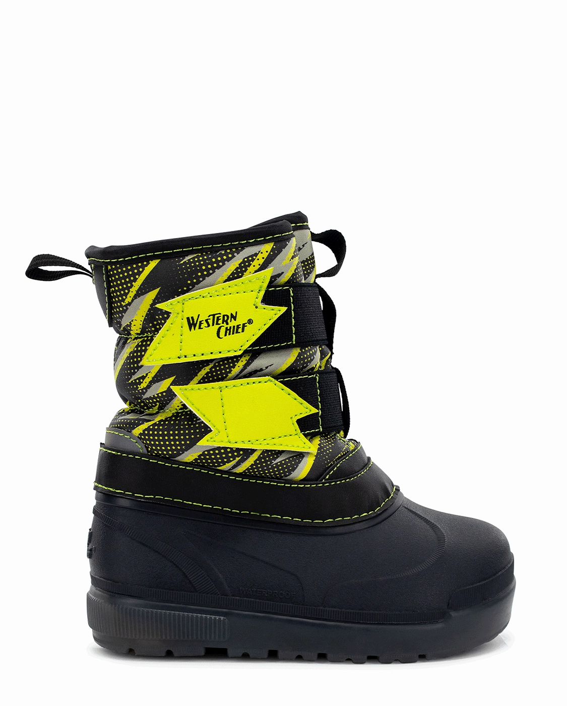 Kids Denali Lighted Faux Fur Cold Weather Boot - Charcoal Ww2 German Boots