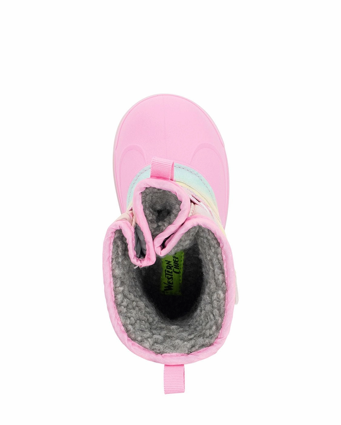 Kids Denali Lighted Faux Fur Cold Weather Boot - Pink Gator Skin Cowboy Boots