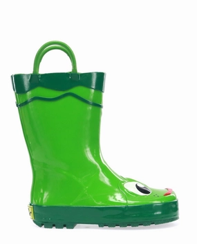 Kids Fritz Frog Rain Boot - Green Uggs Boots With Laces