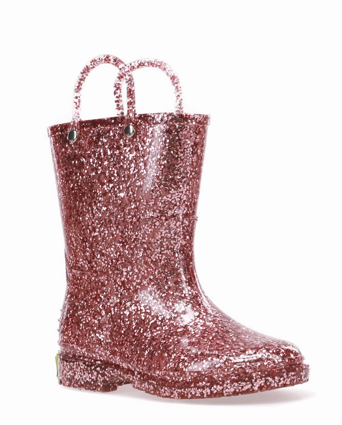 Kids Glitter Rain Boot - Rose Gold Insulated Boots Work