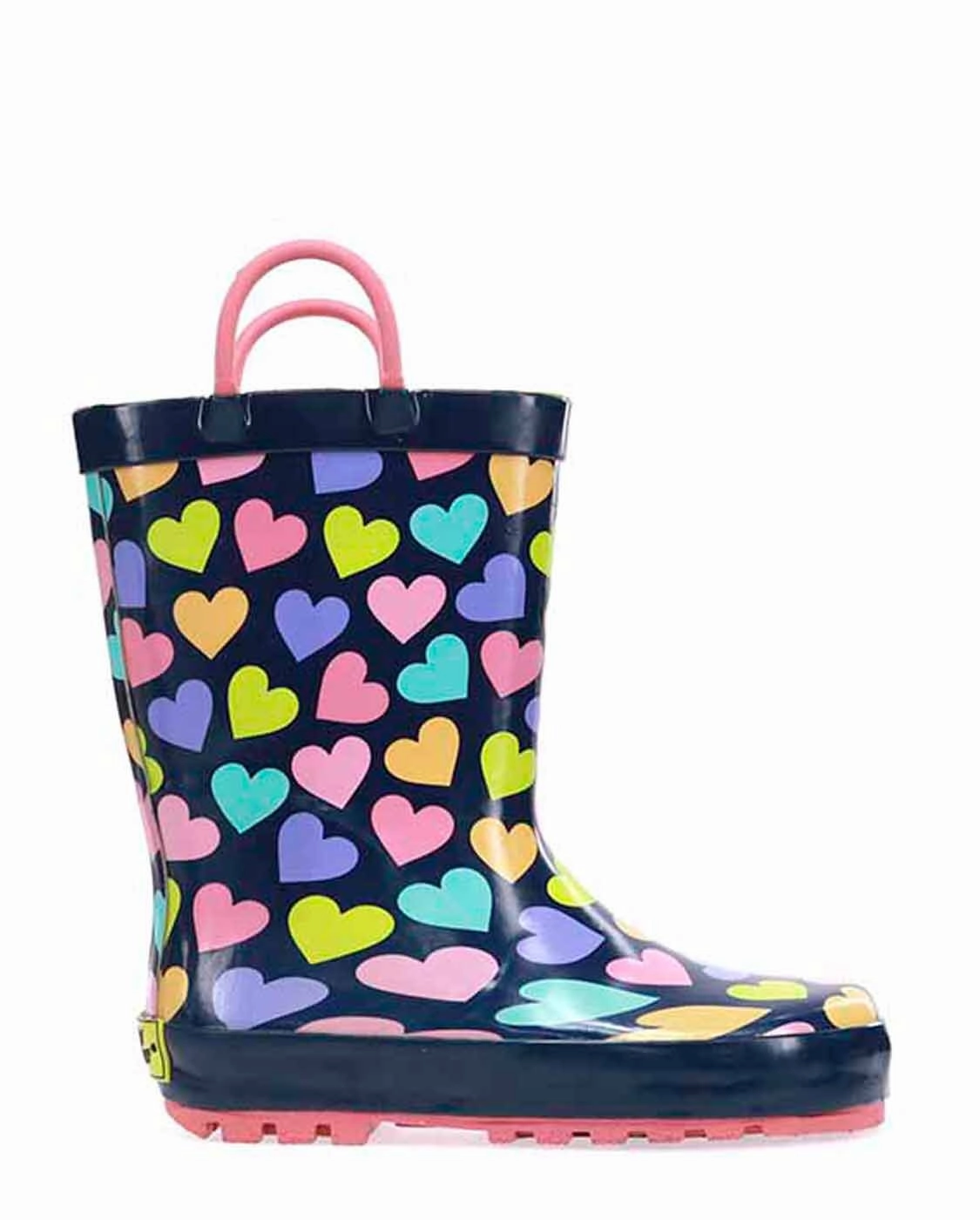 Grainger Work Boots Kids Happy Hearts Rain Boot - Multi