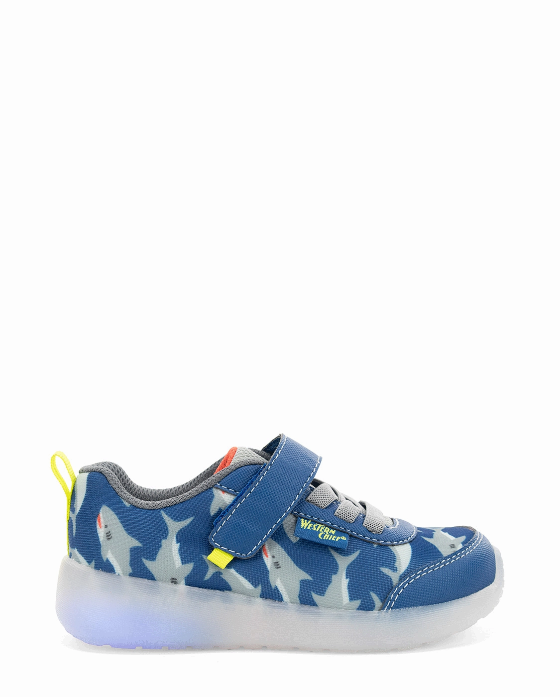 Fendi Shoes Sneakers Kids Lighted Flash Feet Shark Sneaker - Blue