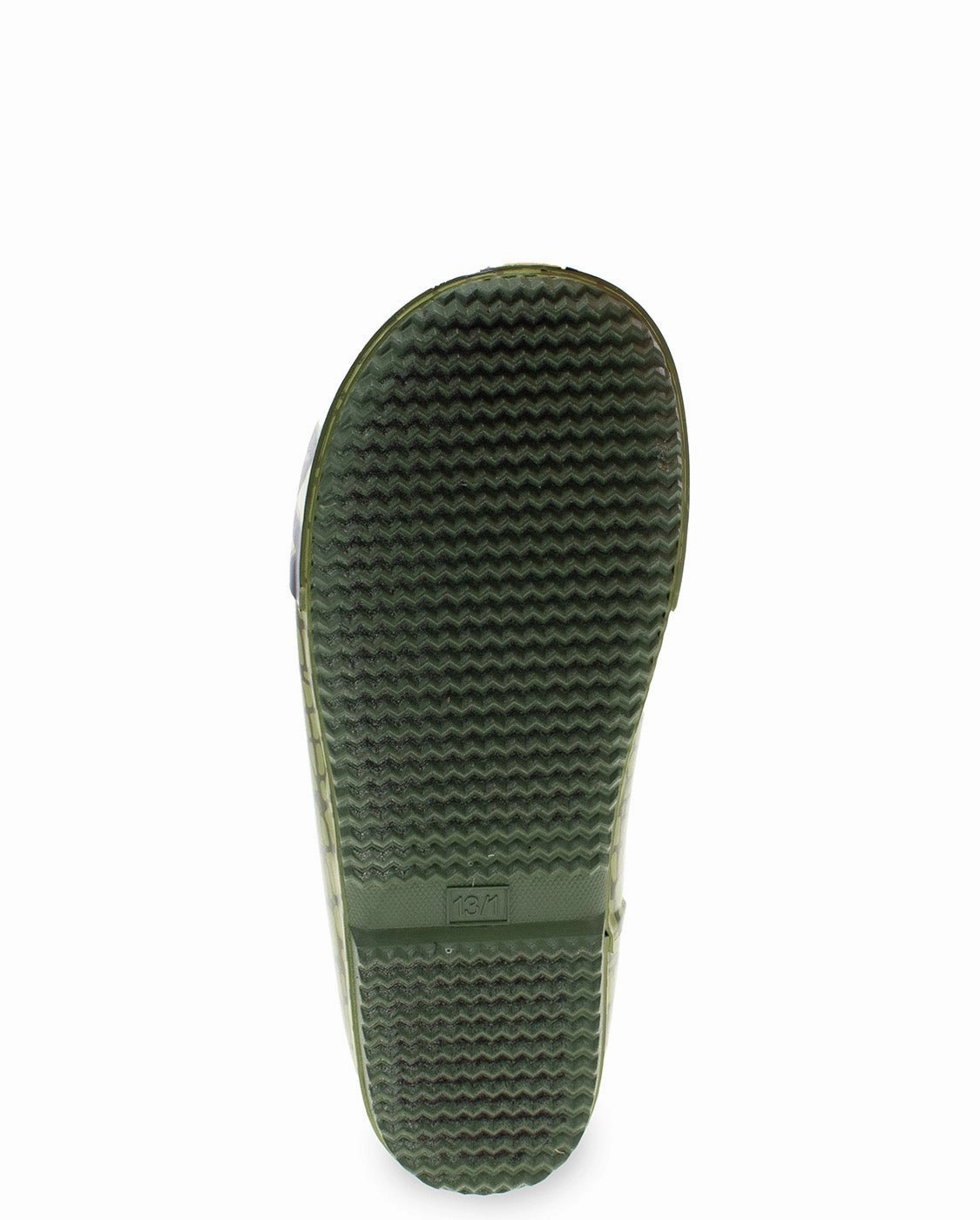 Painted Boots Kids Prehistoric Rex Faux Fur Rain Boot - Olive