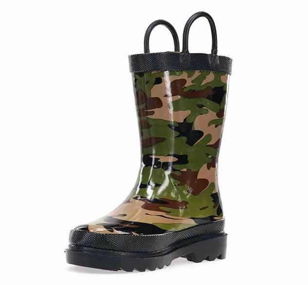 Boots Slip On Kids Rain Boot - Camo