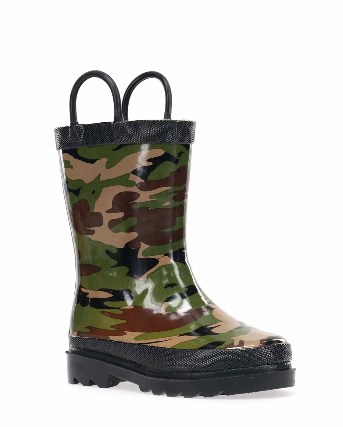 Cowgirl And Boots Kids Rain Boot - Camo