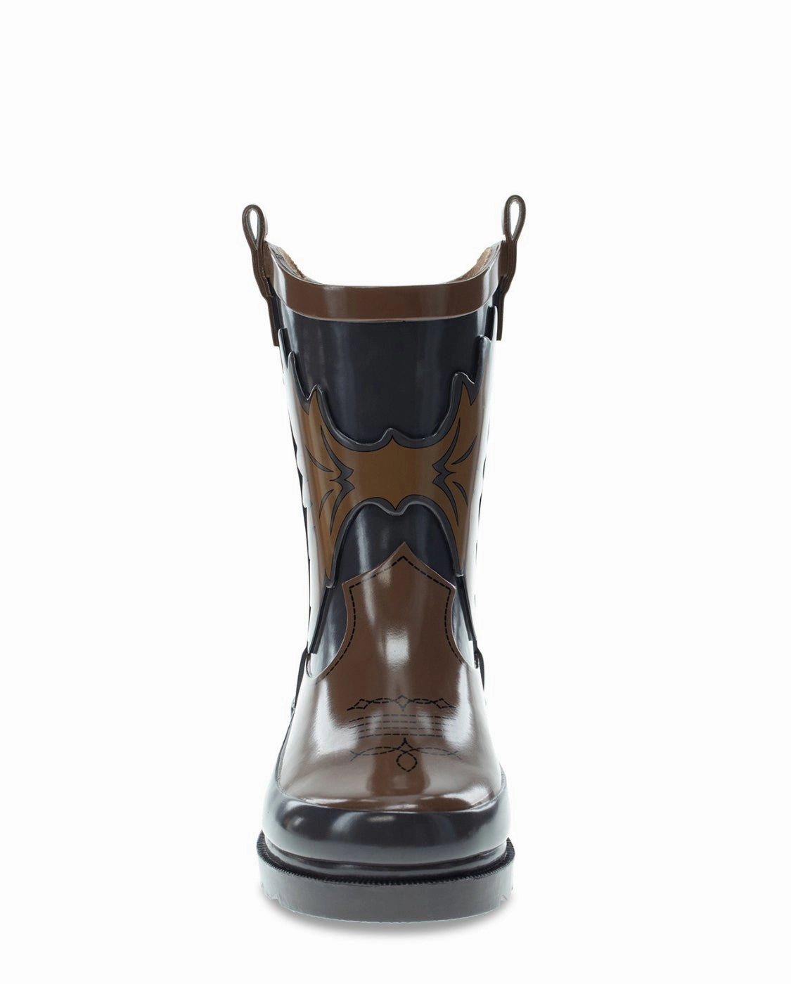 Kids Western Cowboy Rain Boot - Brown Ski Boots And Bindings