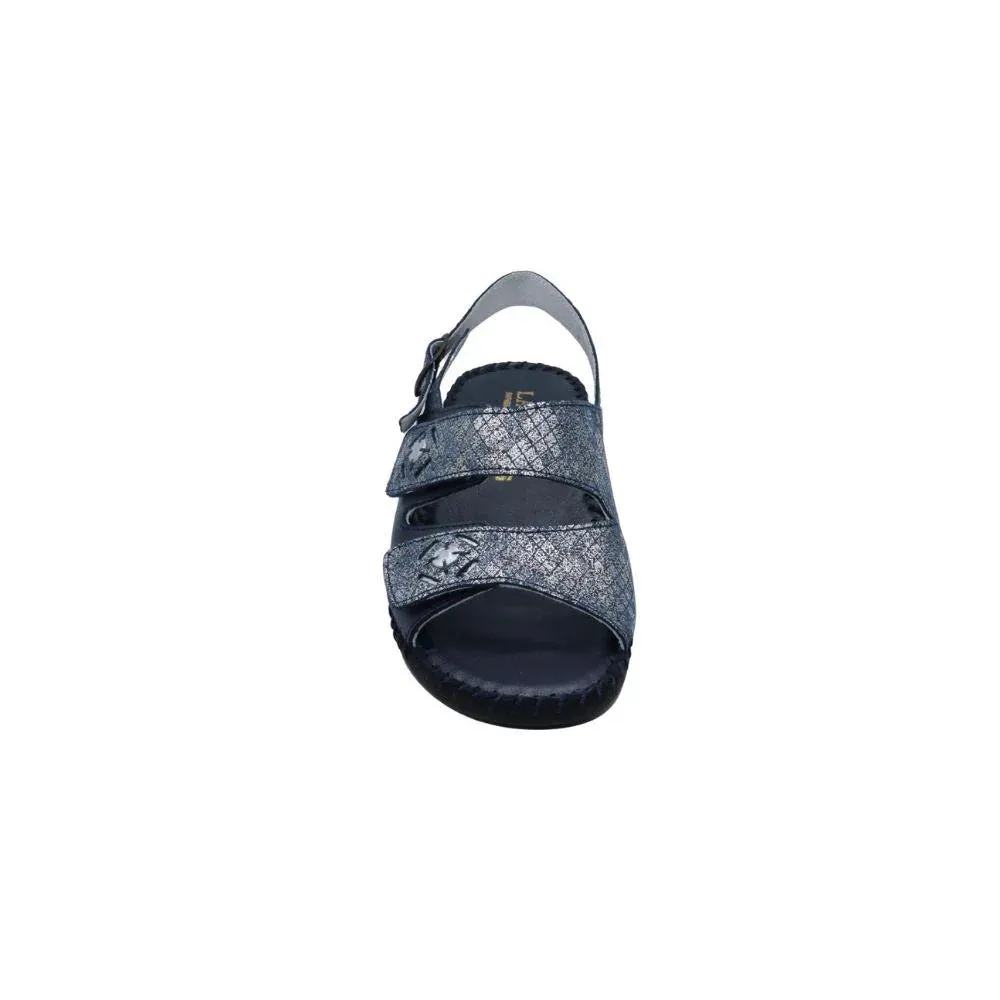 Step In Sandals La Plume by Laurevan Women's Dusty Sandal - Navy