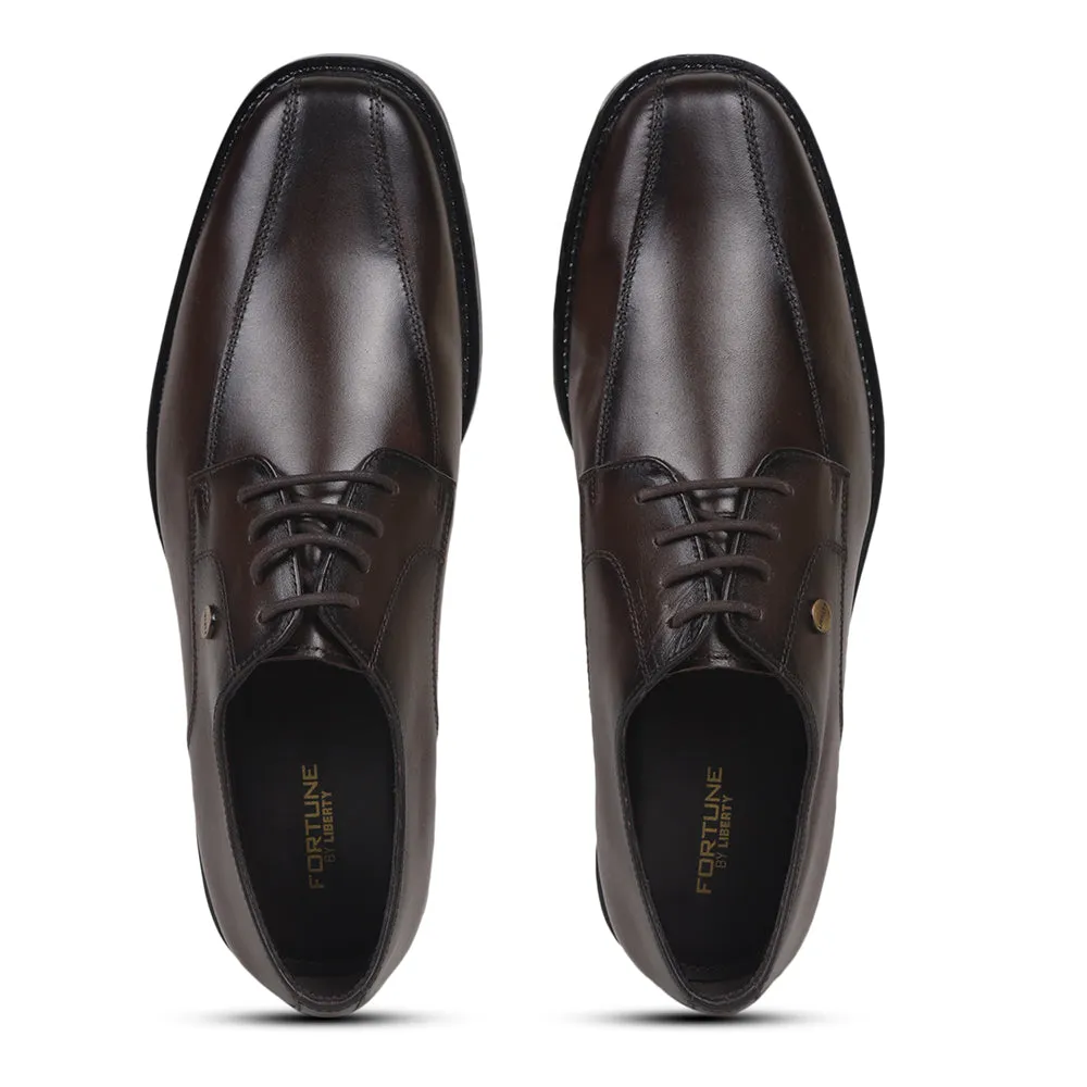 Fortune By Liberty Men ECO-01E Brown Formal Lacing Shoes Official Dress Shoes