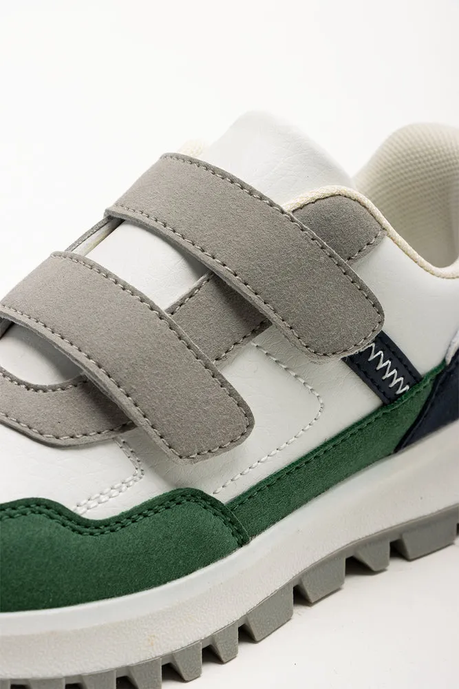 Best Running/walking Shoes Double Velcro Retro Sneaker White