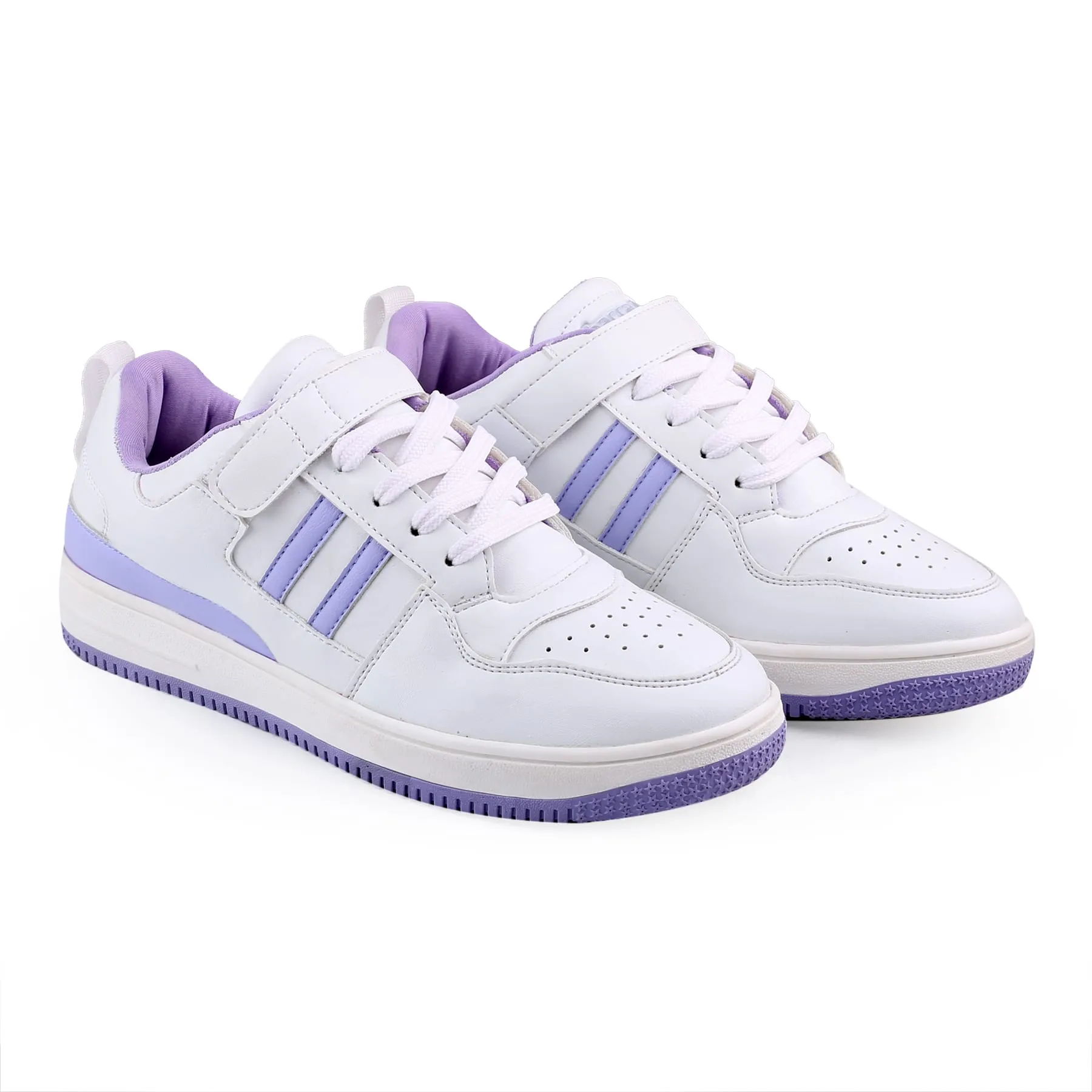 Bacca Bucci PHOENIX Low-Top Fashion Women's Sneakers with Hook & Loop Closure Indoor Sneakers