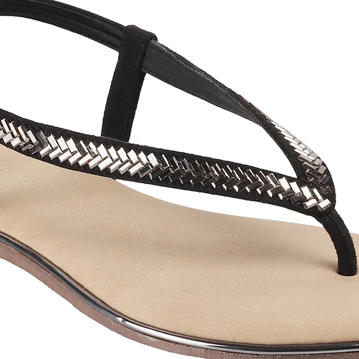 Lazera Embellished Flat Sandals (1168) Wedge Heel Closed Toe Sandals