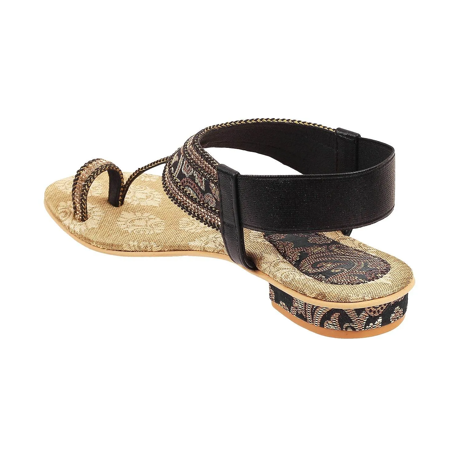 Lazera Ethnic Toe-Ring Sandals (1418)