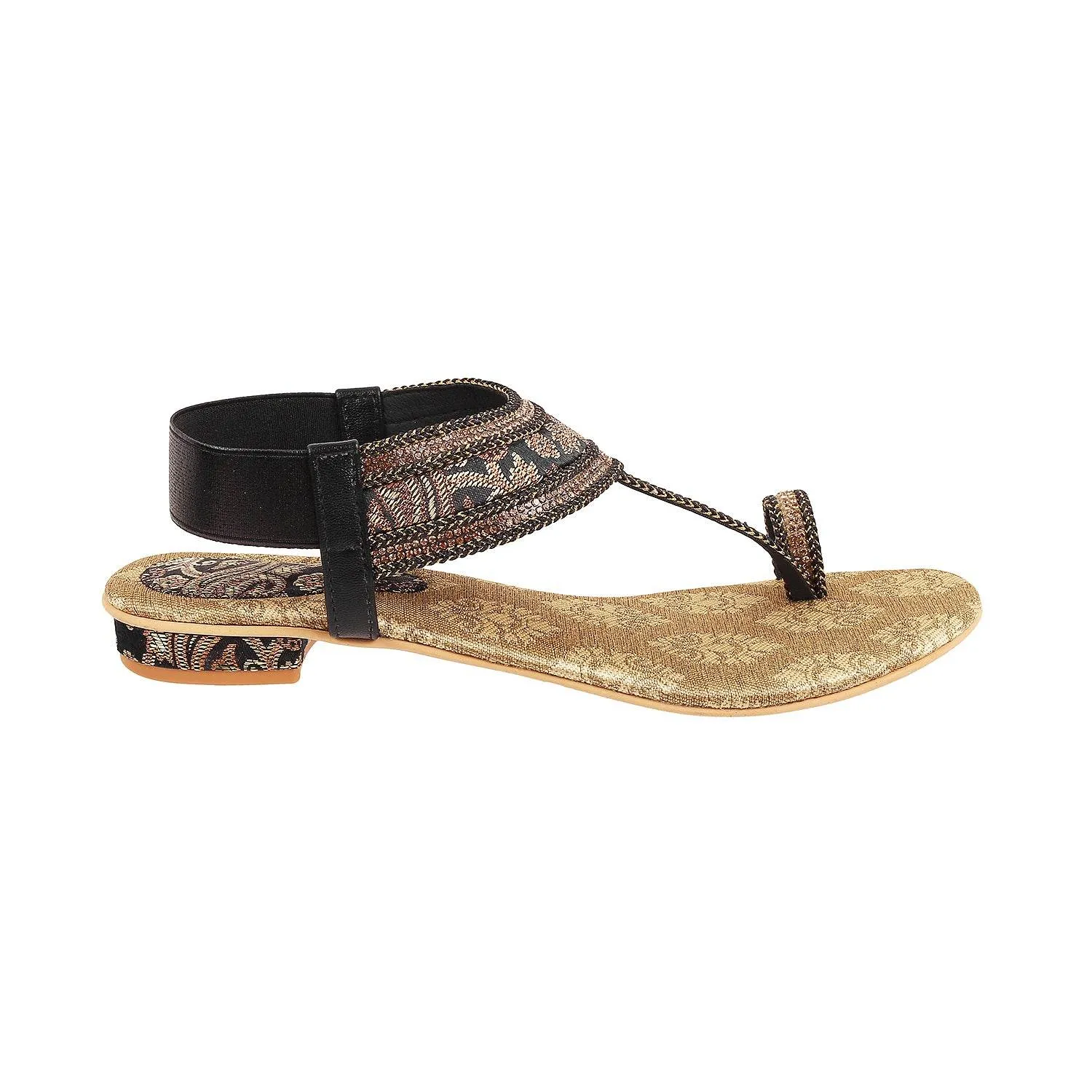 Lazera Ethnic Toe-Ring Sandals (1418)