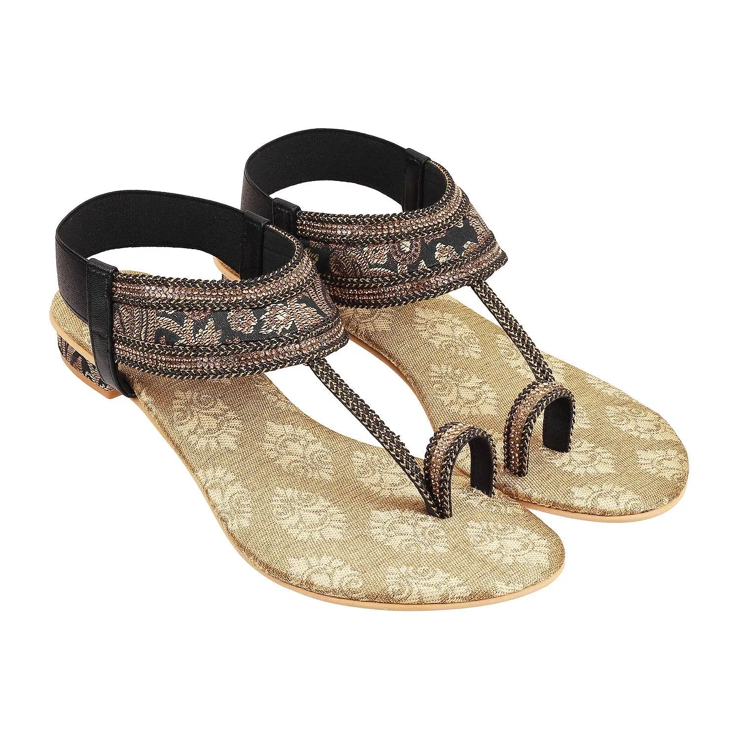 Sandals With Pointed Toe Lazera Ethnic Toe-Ring Sandals (1418)
