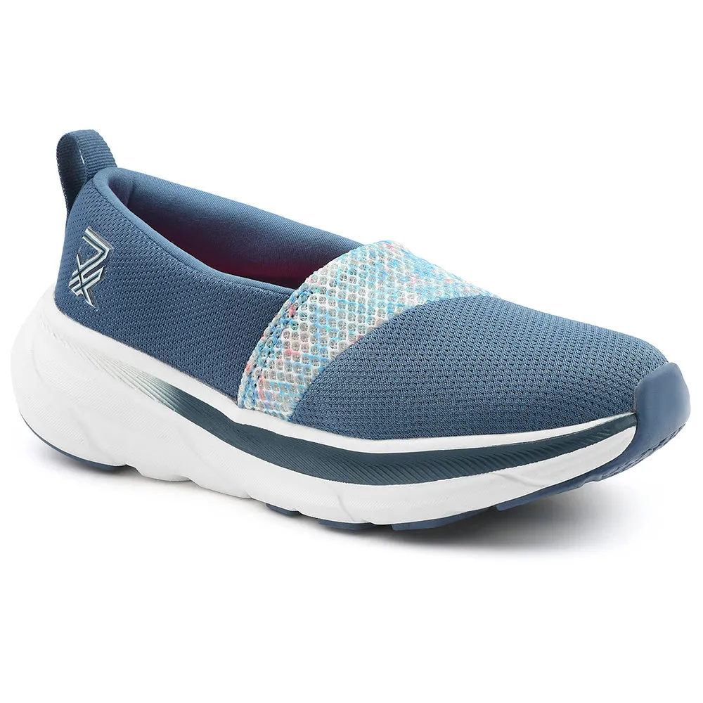 Most Comfortable Training Shoes Leap7x Blue Sports Non Lacing Walking Shoes For Women CANBERRA1E By Liberty