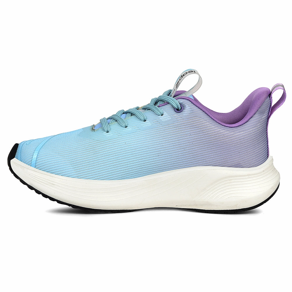 Leap7x Blue Sports Lacing Running Shoes For Women LIBYA-1 By Liberty Nike Light Training Shoes