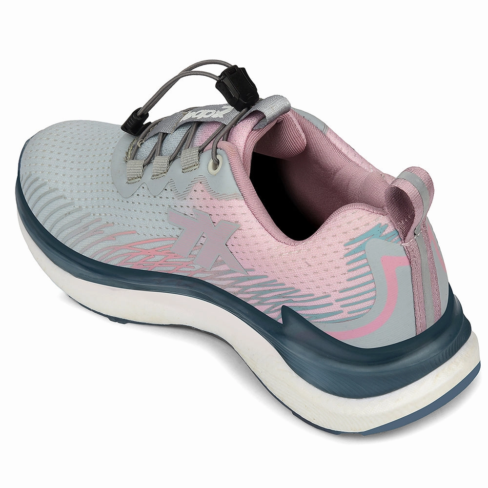 Leap7x Grey Sports Lacing Running Shoes For Women CHELSY-3 By Liberty Air Max Alpha Trainer 4 Shoe