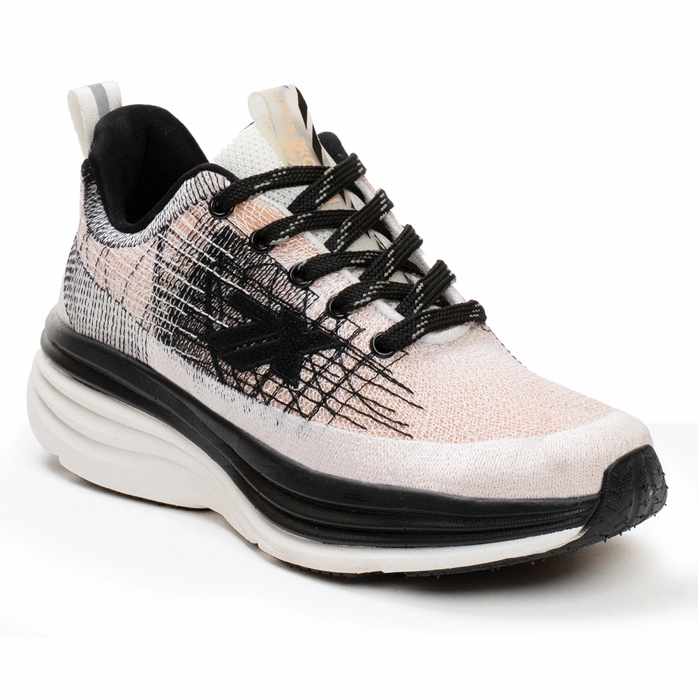 Leap7x Peach Sports Lacing Running Shoes For Women WAVESTAR-4 By Liberty Best Cross Training Shoes For Ankle Support