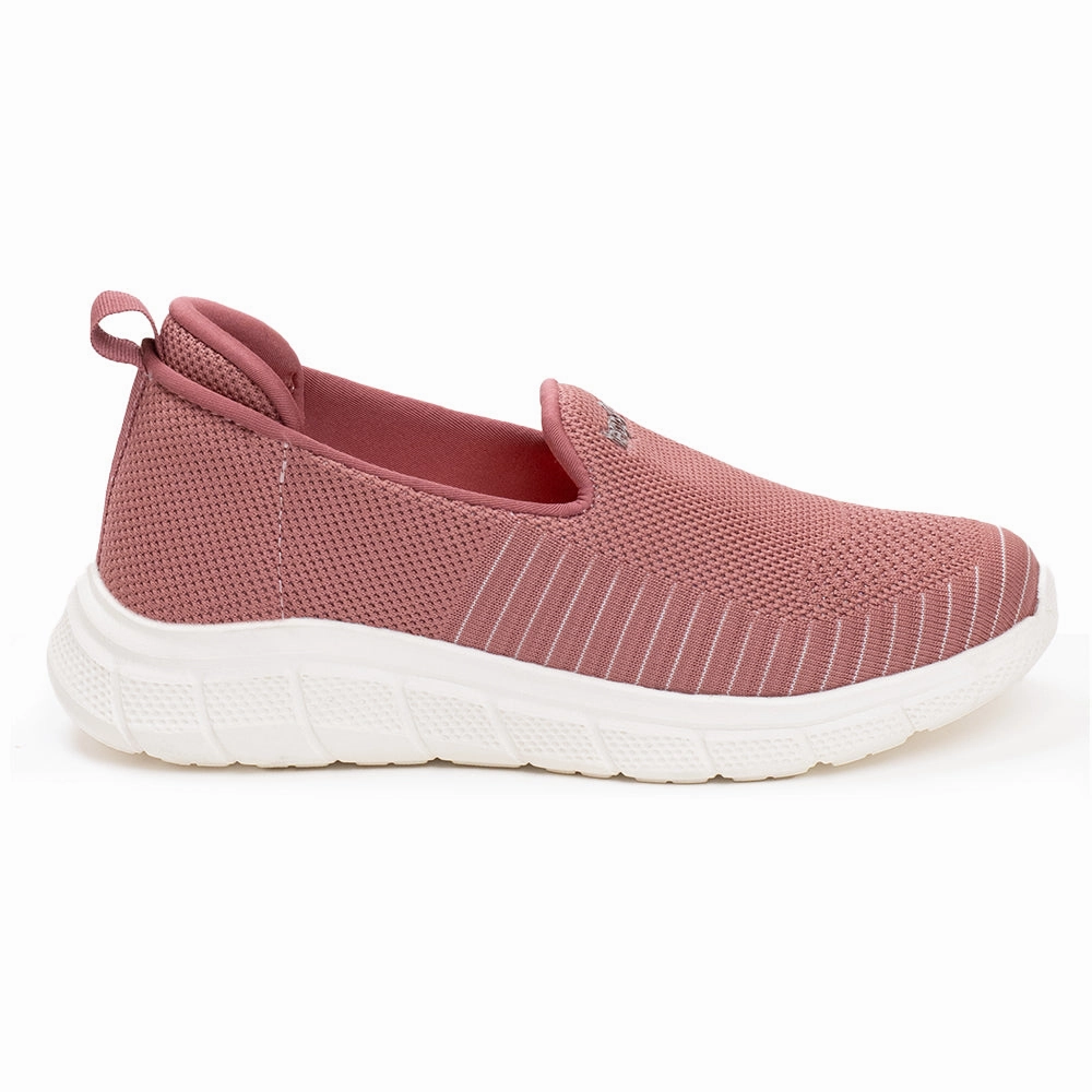 Mma Training Shoes Leap7x Peach Sports Non Lacing Walking Shoes For Women GHD-8 By Liberty