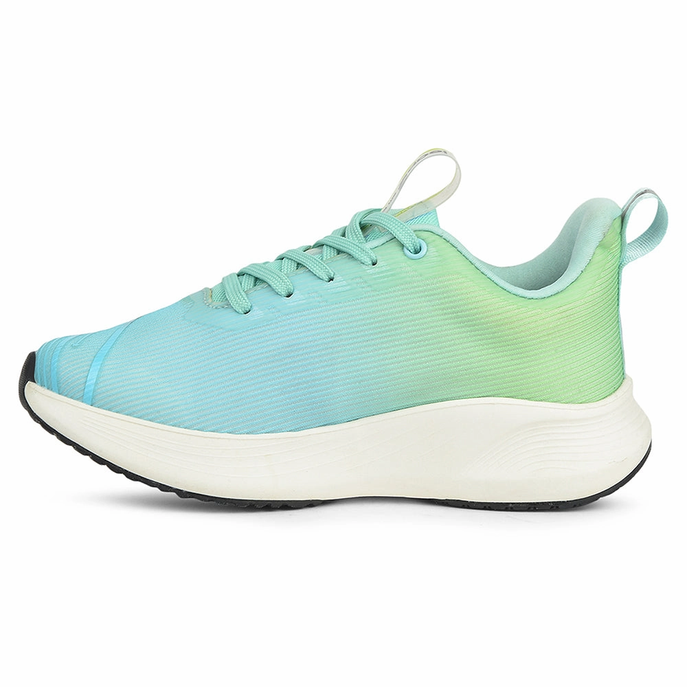 Training Shoes Vs Sneakers Leap7x Sea Green Sports Lacing Running Shoes For Women LIBYA-1 By Liberty