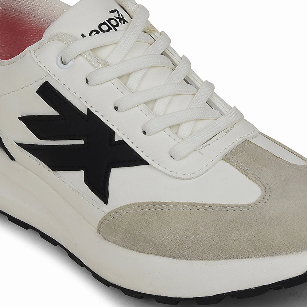 Leap7x White Sports Lacing Running Shoes For Women NIXY-1E By Liberty Best Shoes For Weight Training