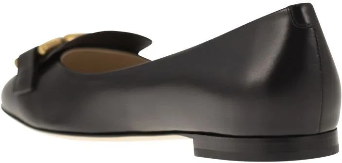 Flat Night Out Shoes LEATHER BALLERINA WITH ACCESSORY