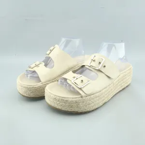 LEFTIES . Denim Thigh High Boots Chunky Heel