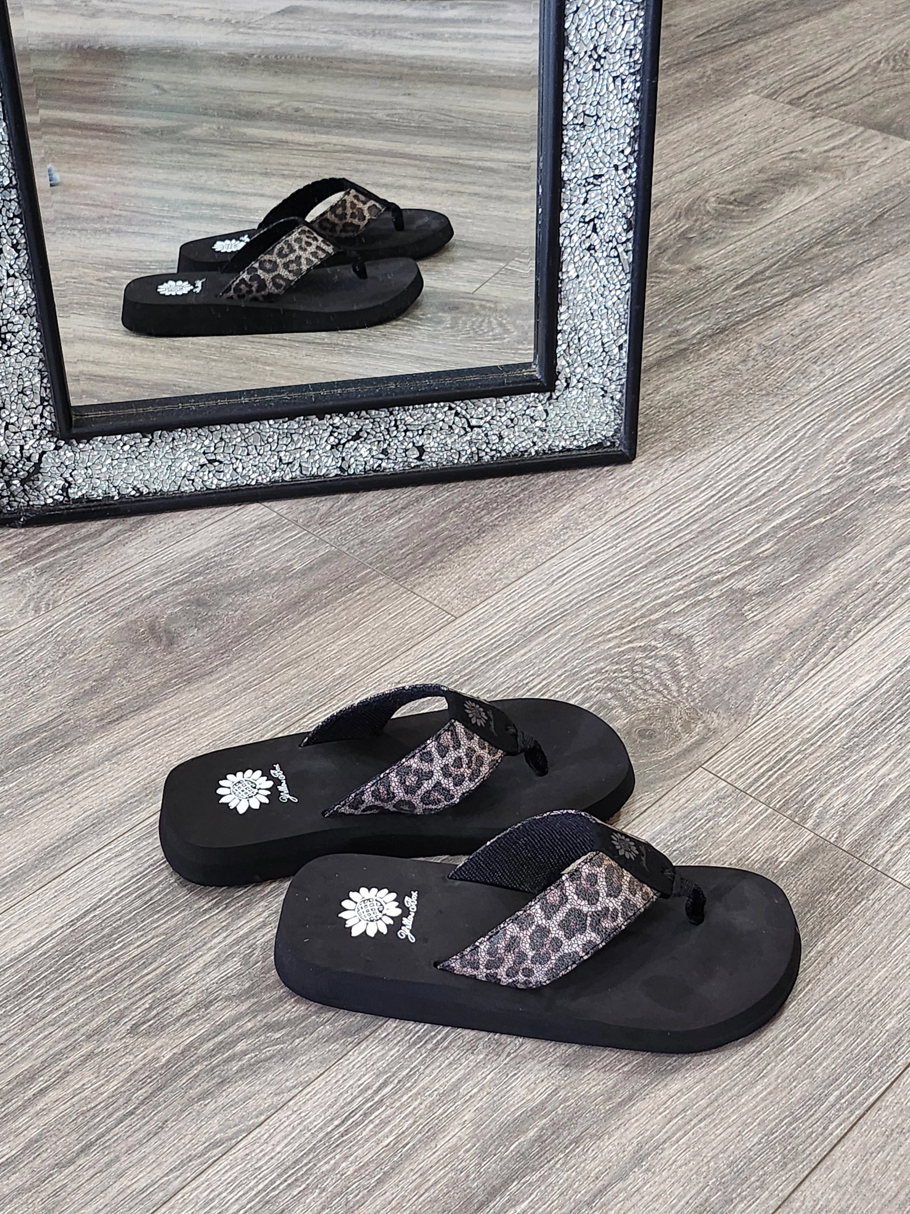 Leopard Flip Flops Ava Slip Ons