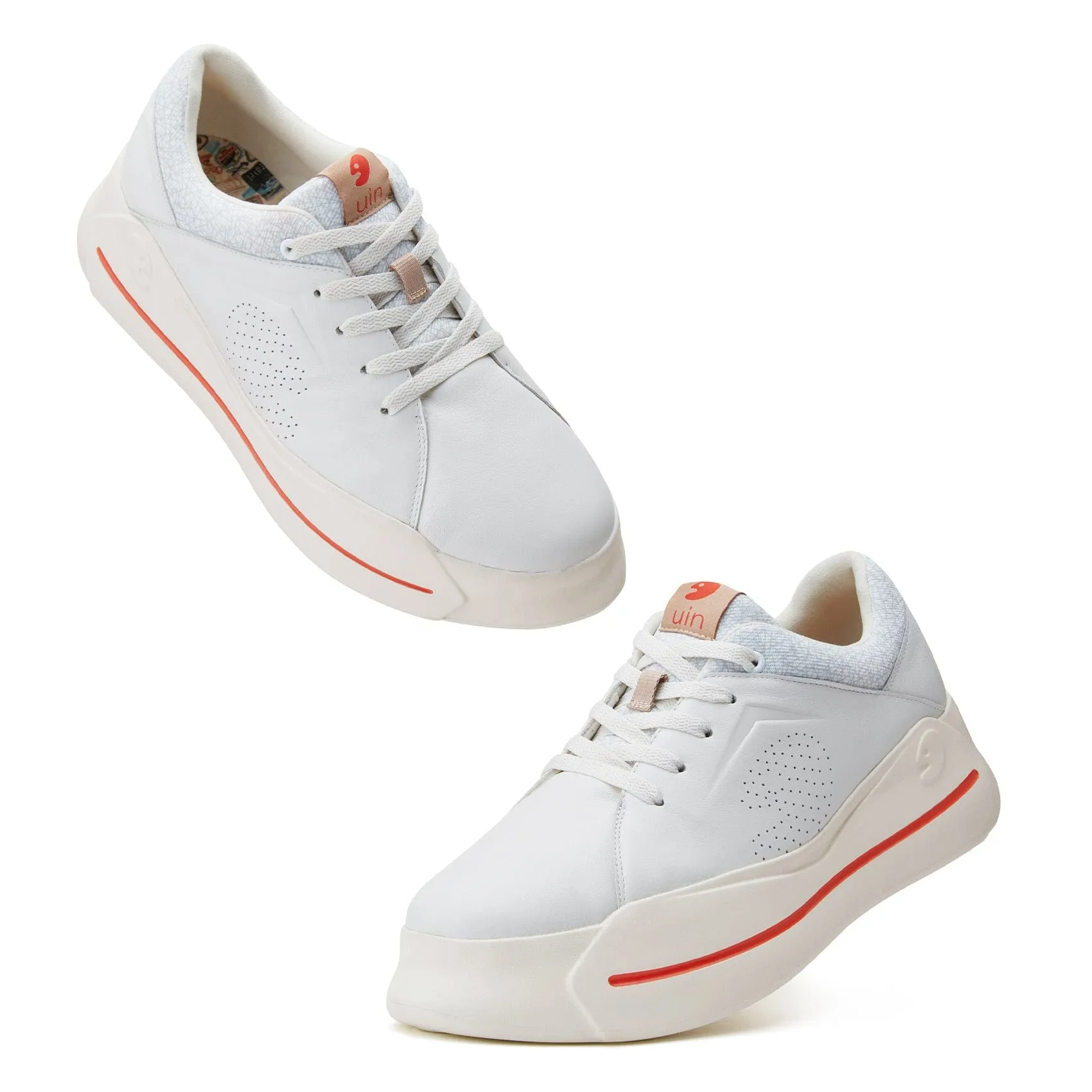 Bright White Santander I Women Best Sneakers For Arch Support