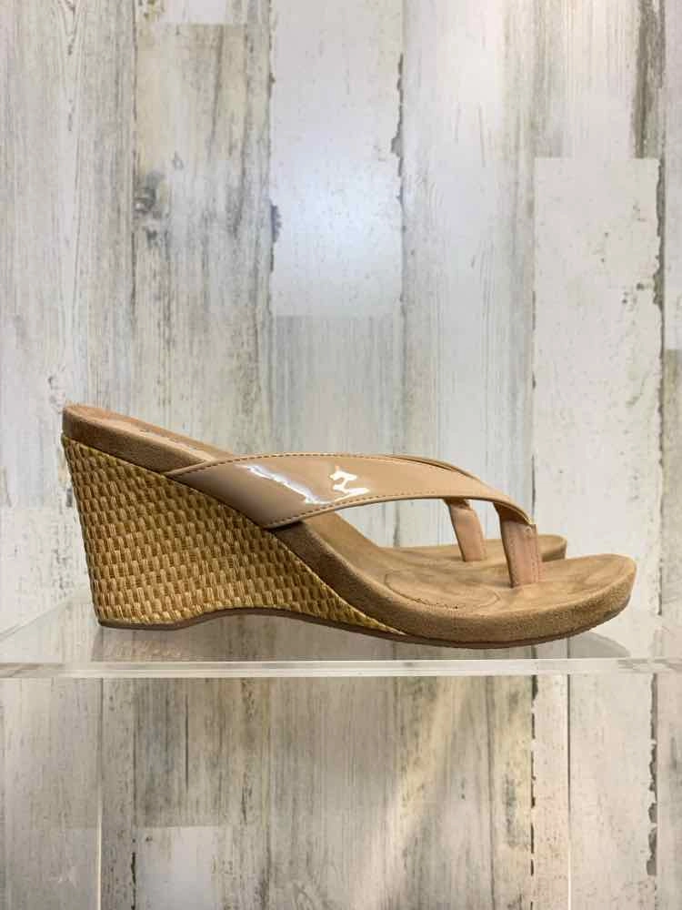 Flip Flops By Bulk NWT STYLE & CO SHOES Shoe Size 10 Tan WEDGE Shoes