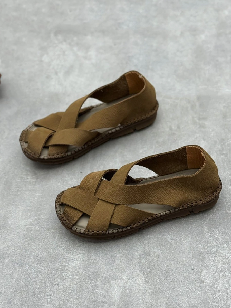 Jalen Rose Basketball Shoes Women Summer Casual Leather Weaven Flat Shoes WE1020