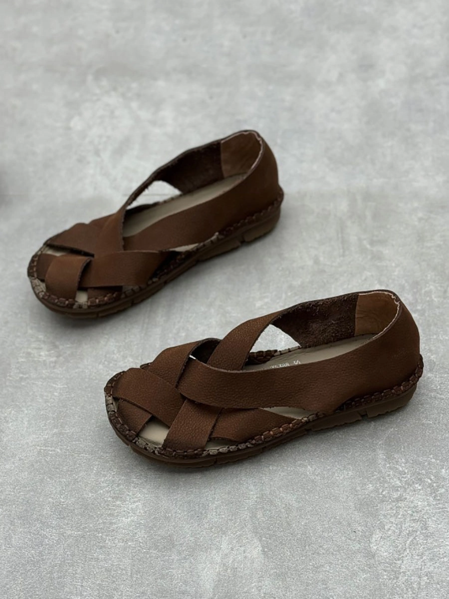 Women Summer Casual Leather Weaven Flat Shoes WE1020 Shell Toe Basketball Shoes