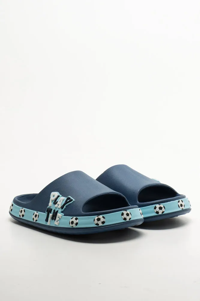 Foxing Slide Blue Best Running Shoes For Sprinters