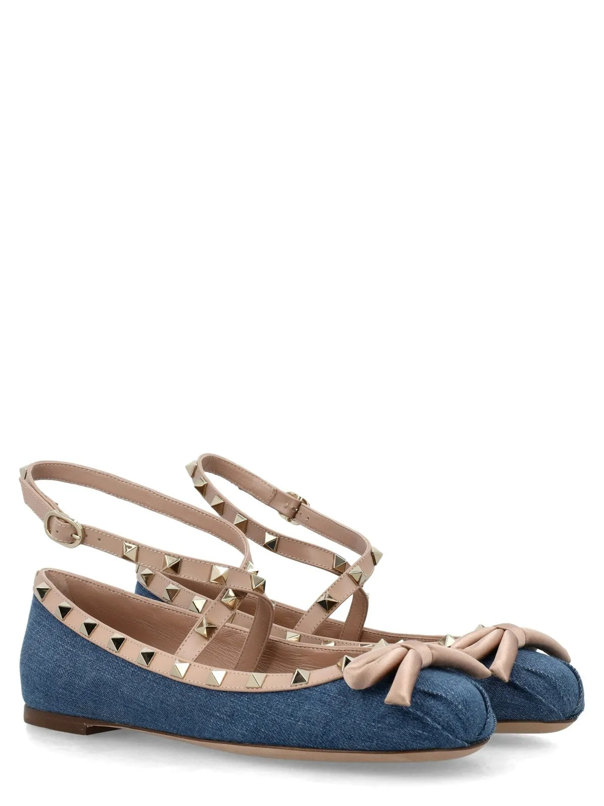 Shoes Flats Espadrille ROCKSTUD DENIM BALLERINA
