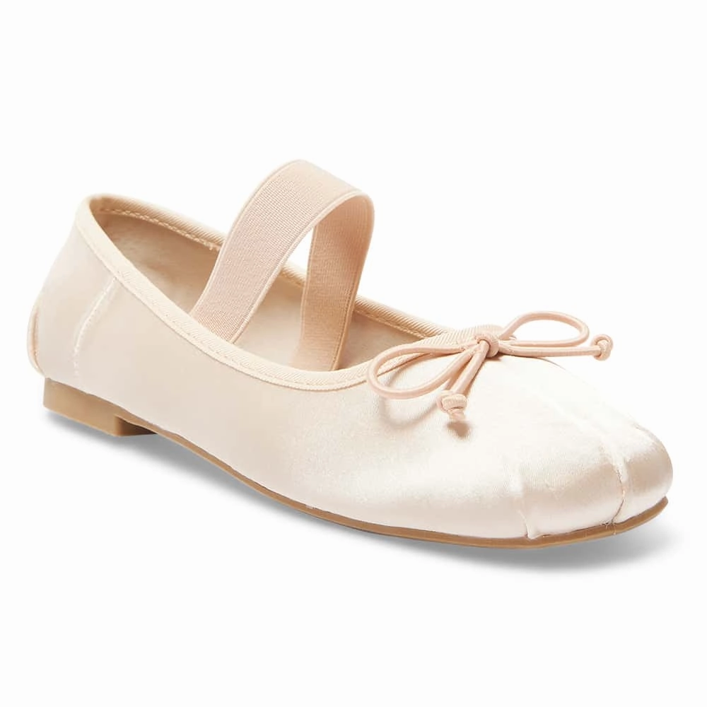 Mtb Shoes Flats Rose Flat in Blush Satin