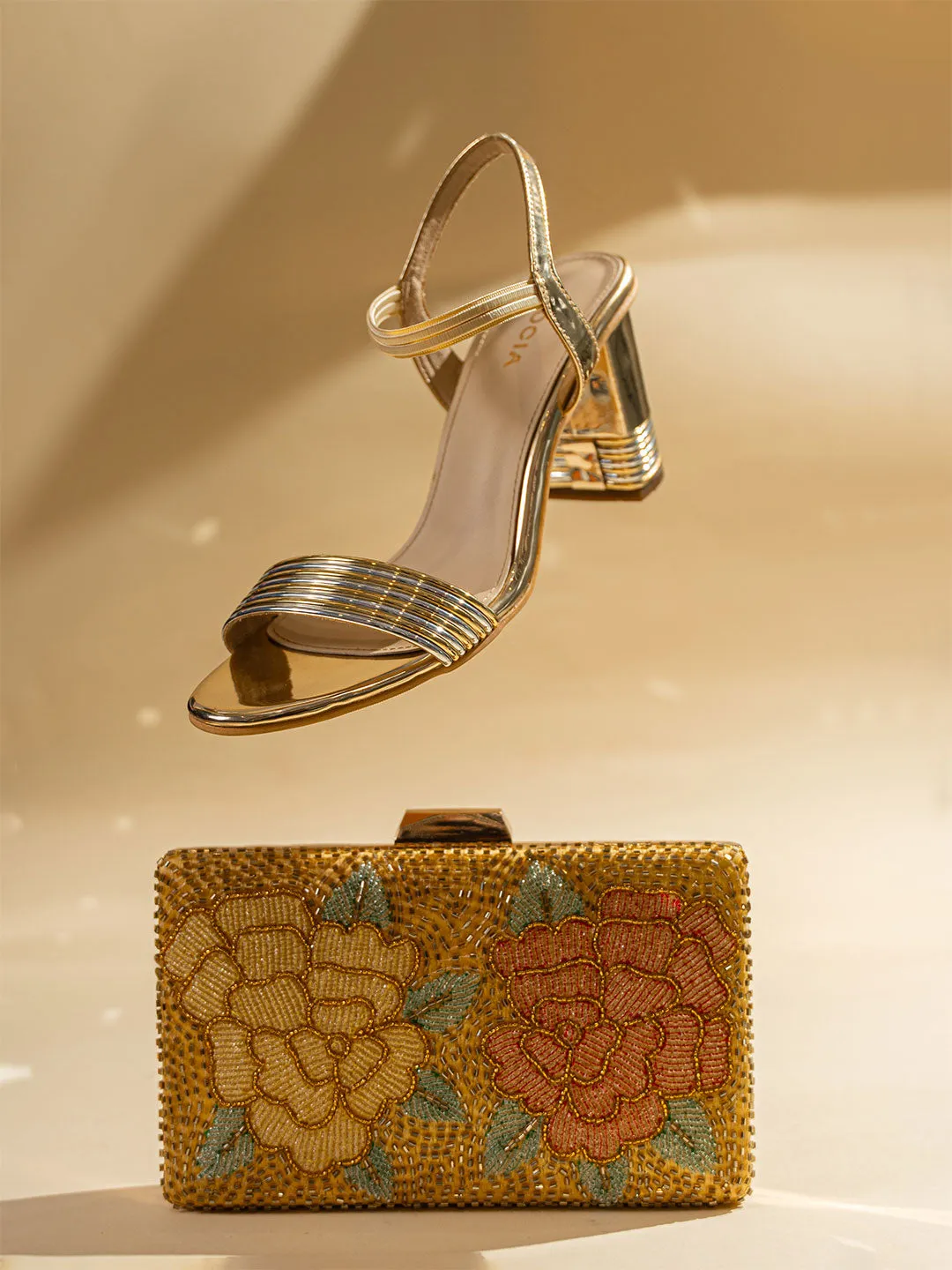 Sandals Halcyon Beach Castries Saint Lucia Rocia By Regal Gold Women Block Heel Sandals