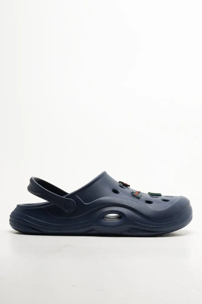 Running Shoes Wide Width Toe Box Clogs Navy