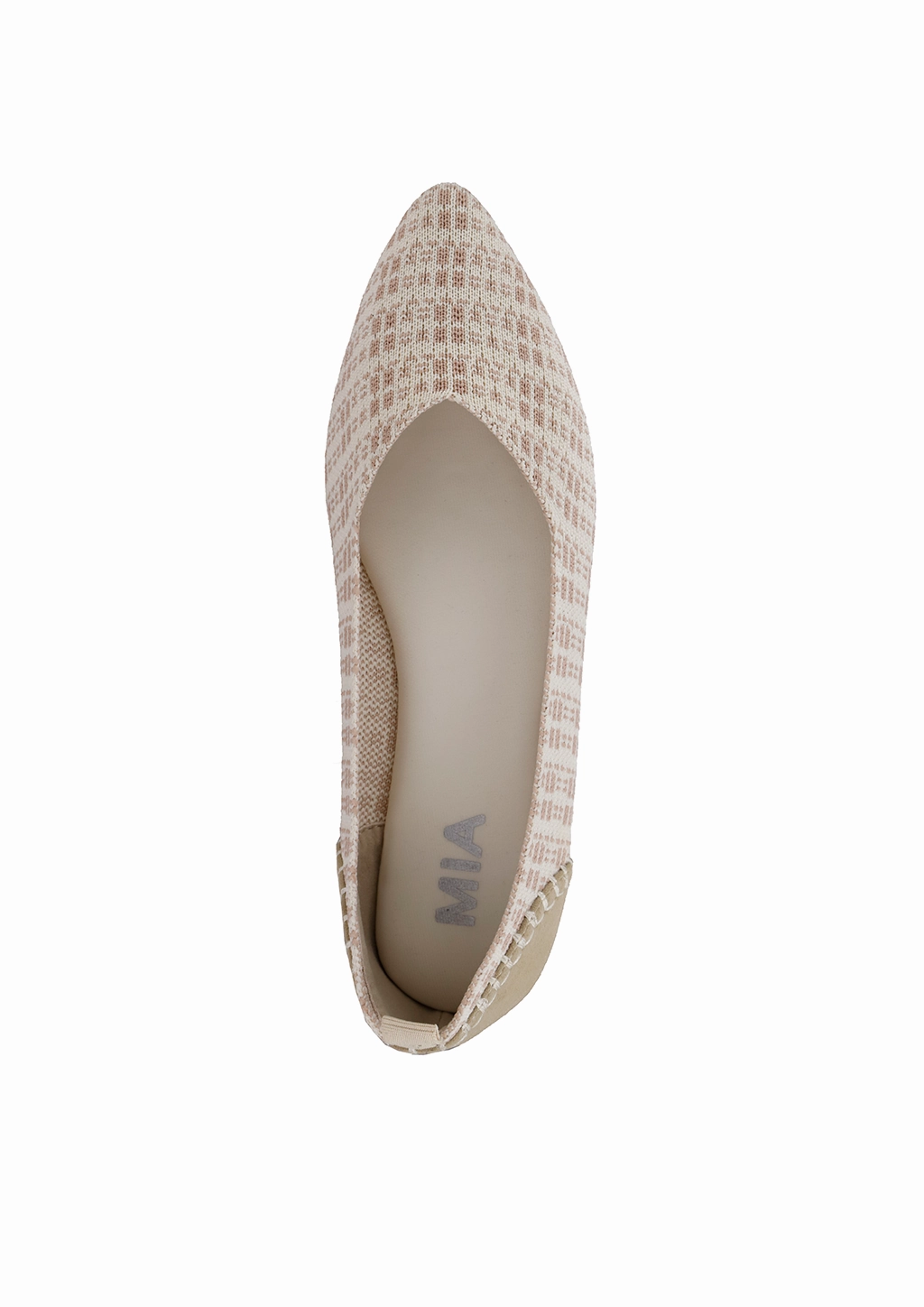 Flat Funeral Shoes LISSY - BEIGE SAND
