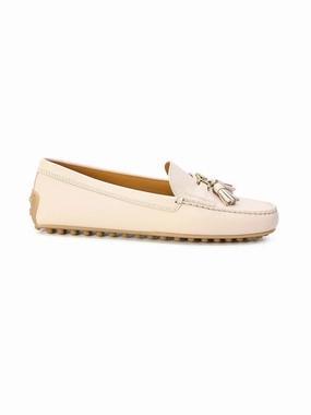 LOAFERS BEIGE Straight Leg Jeans With Loafers