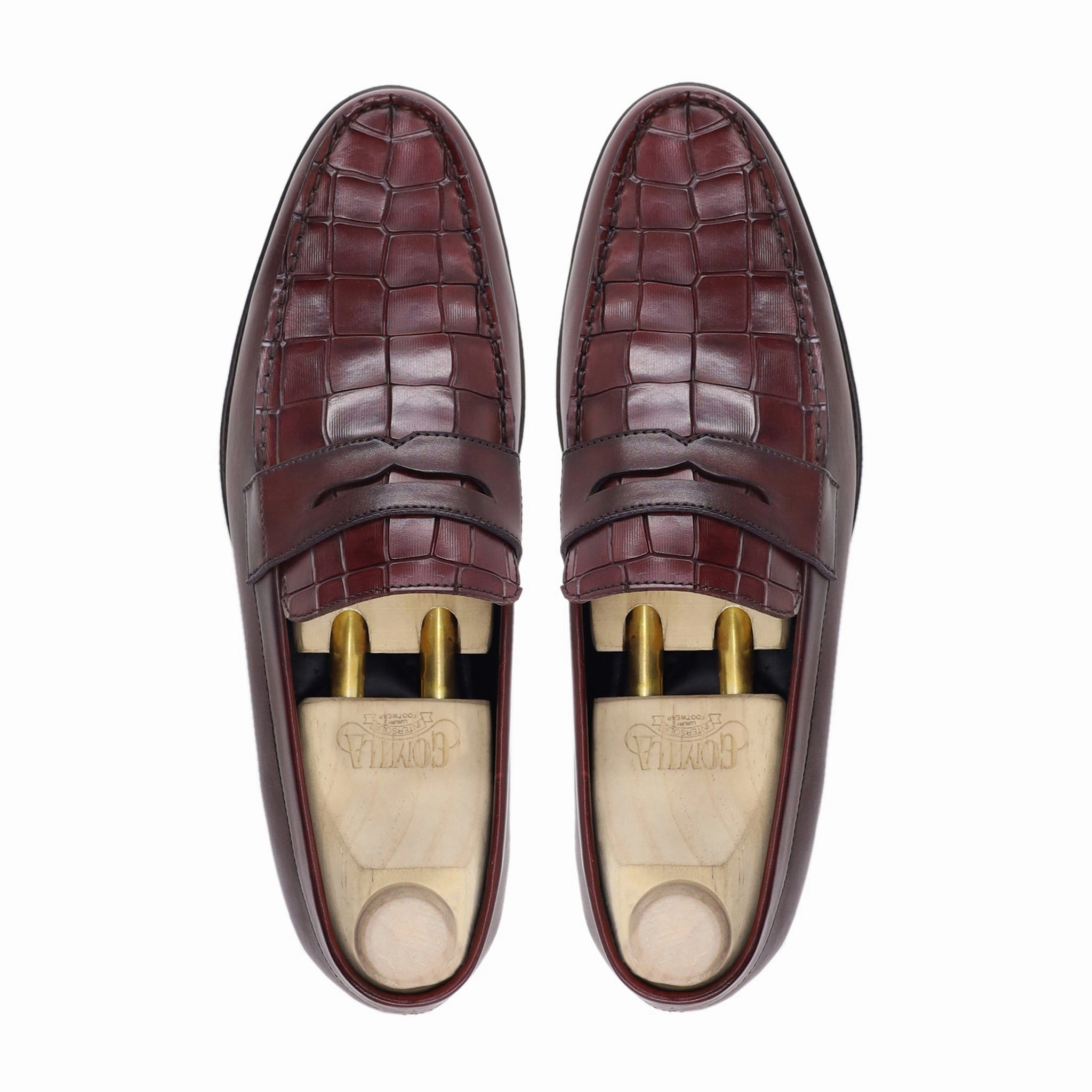 Loafers Station Lyman - Men's Oxblood Calf Leather Loafer