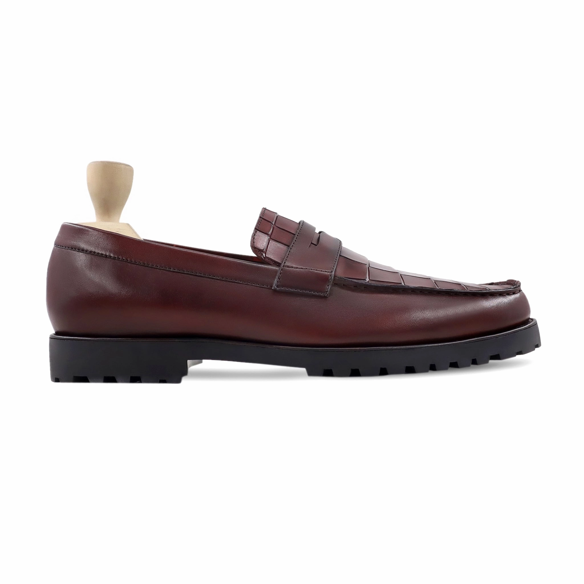 Lyman - Men's Oxblood Calf Leather Loafer Loafers Fashion