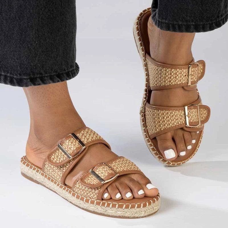 Madison Loyalty Espadrille Mule - Tan Slip On Business Shoes