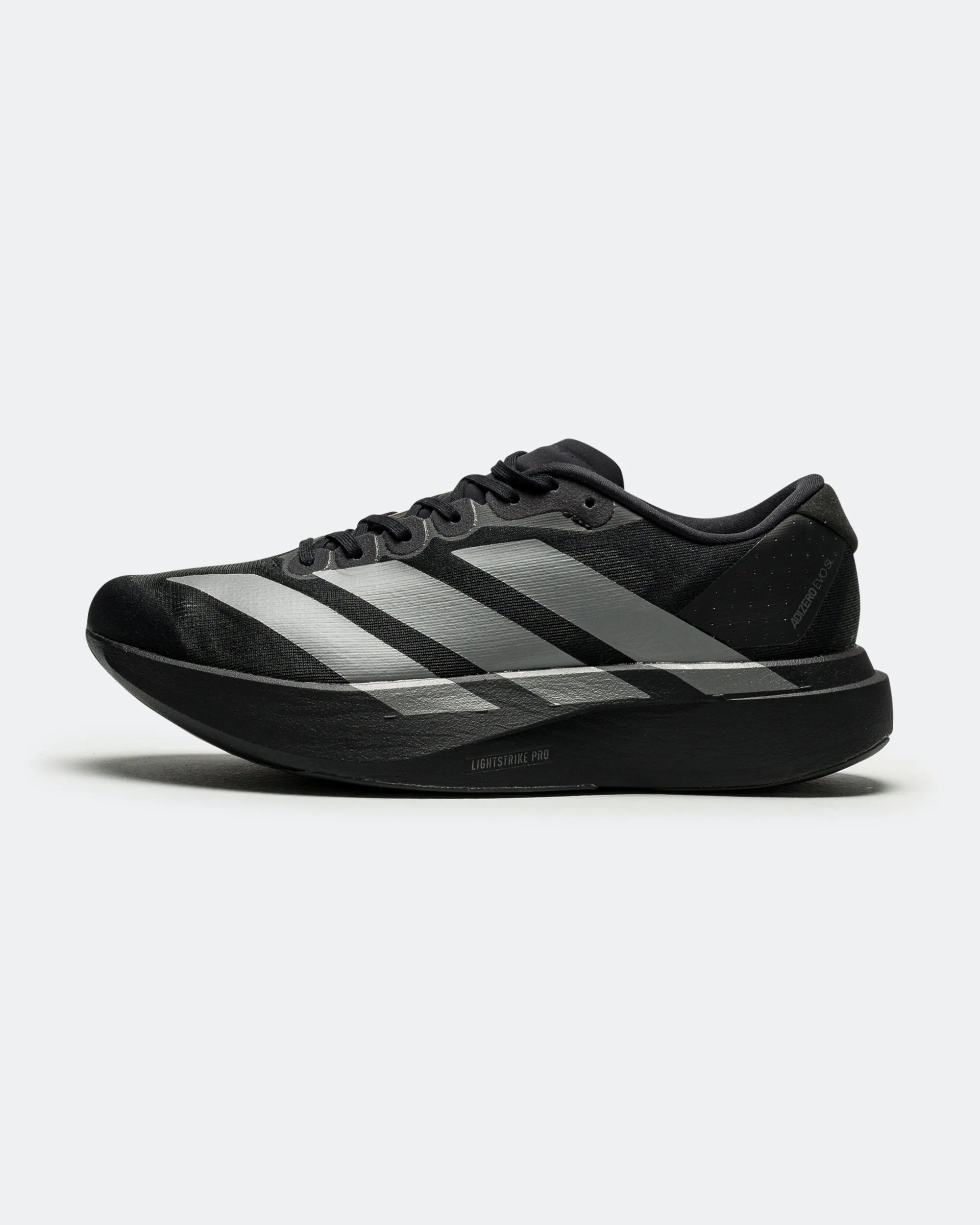 Adizero Evo SL - Core Black/Iron Metallic-Grey Four Wide Tennis Sneakers